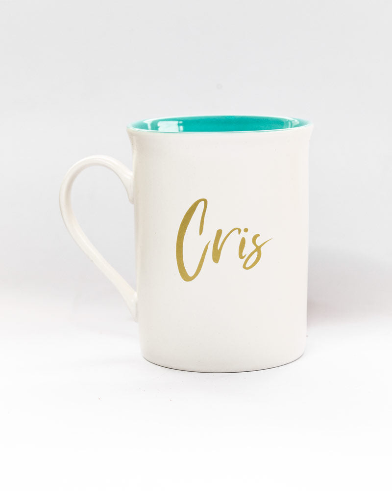 Jarro Blanco Interior Azul J137