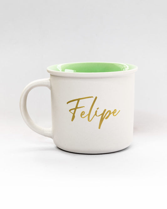 Jarro Blanco Interior Verde J139