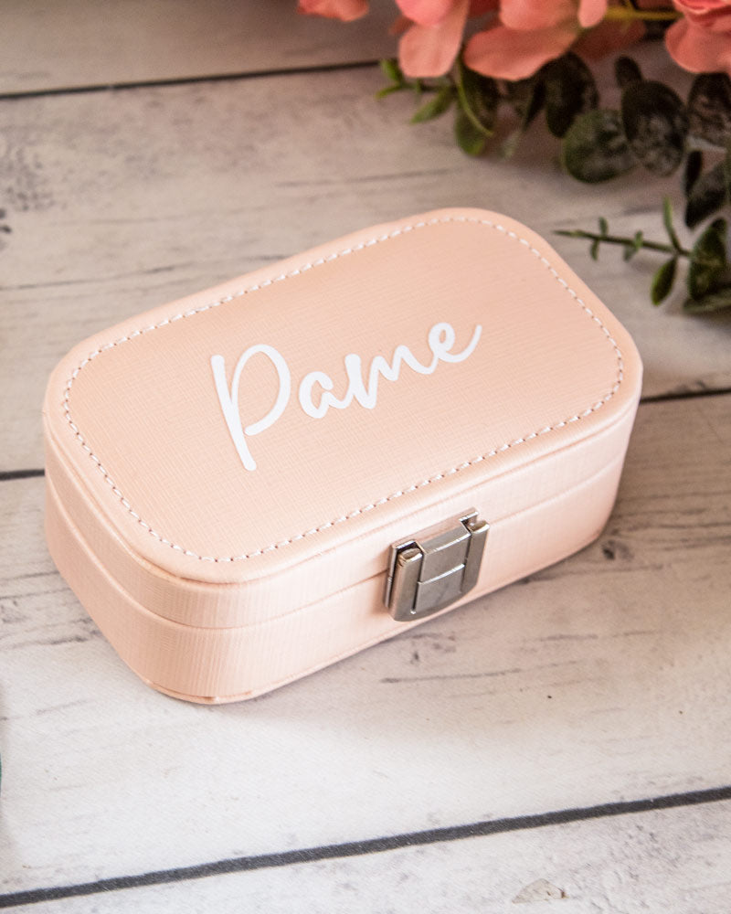 Mini Joyero Rectangular Rosa