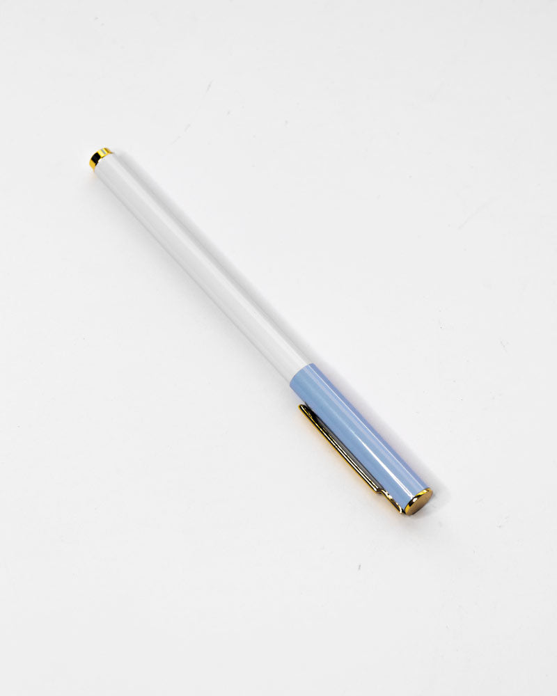 Esféro Blanco con Celeste