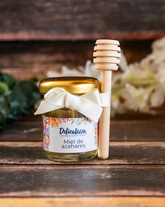 Miel de azahares pequeña con palito