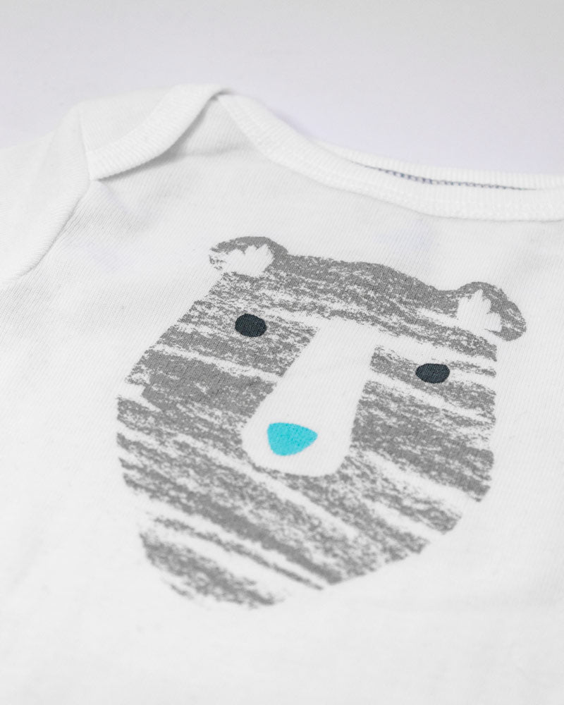 Monito Blanco con Oso