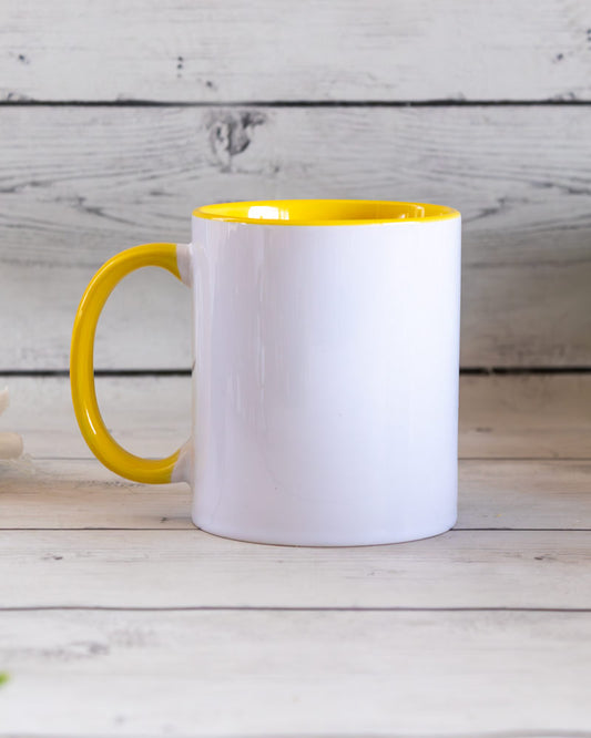 Jarro permanente fondo y asa Amarillo