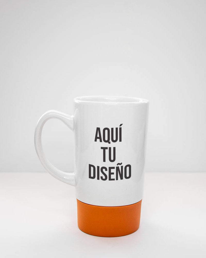 Jarro con base de caucho naranja S018