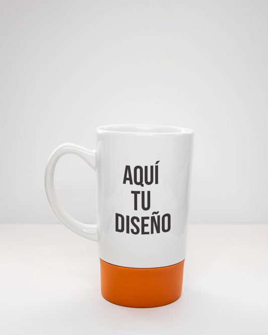 Jarro con base de caucho naranja S018