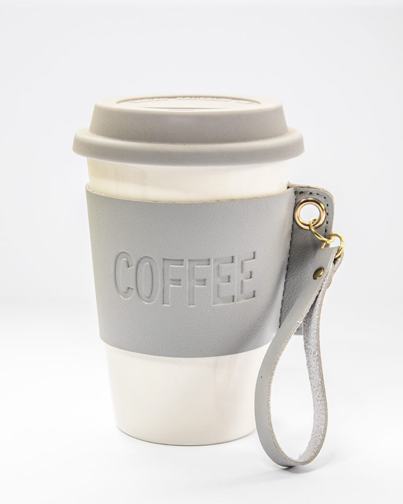 Vaso cerámica para café Gris