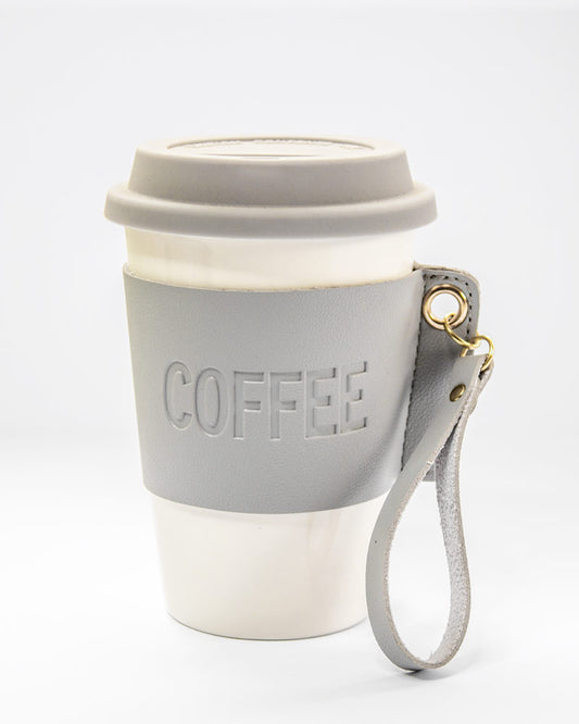 Vaso cerámica para café Gris