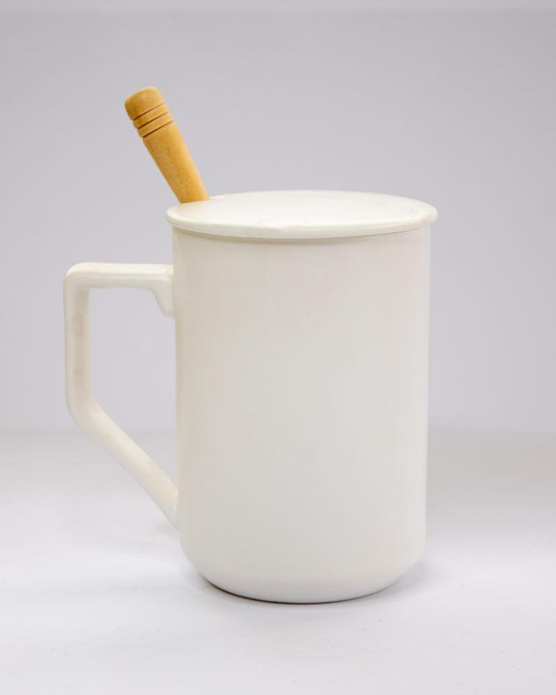 Jarro Blanco con tapa 360 ml J093