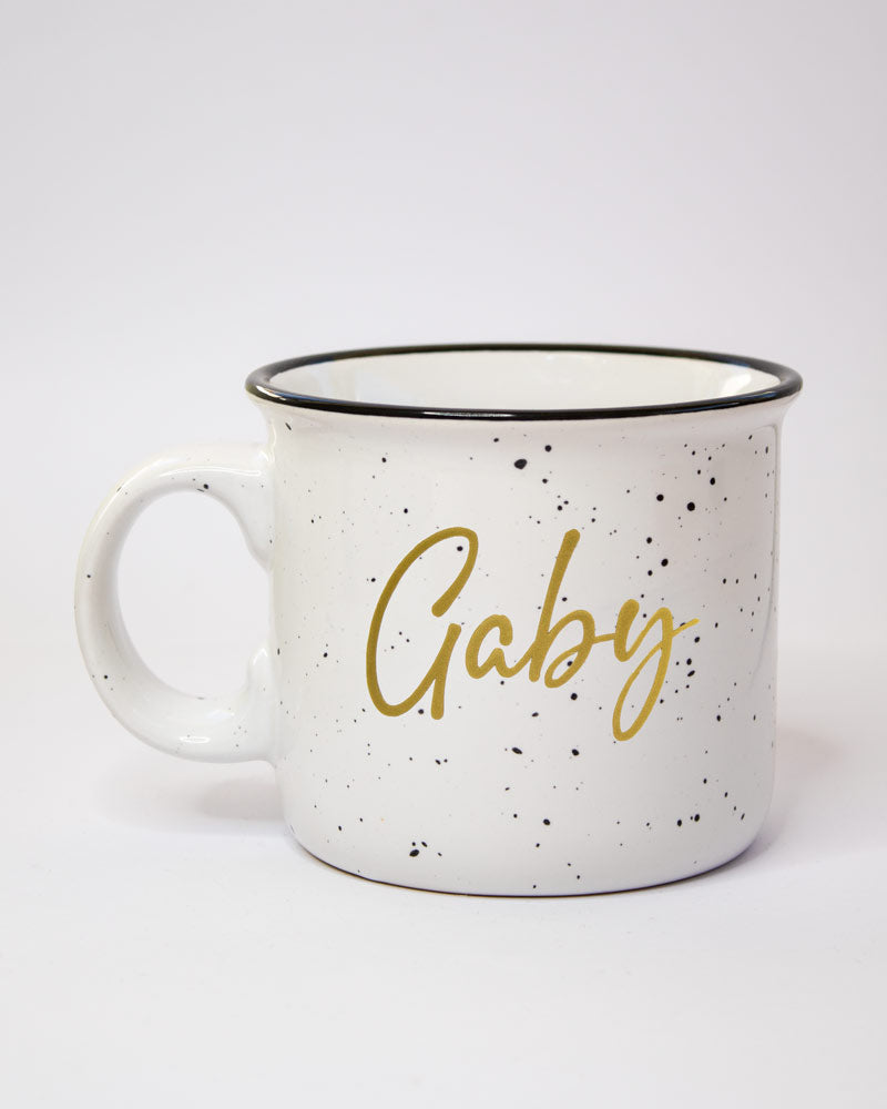 Jarro Pequeña Blanca Puntos Negros J034