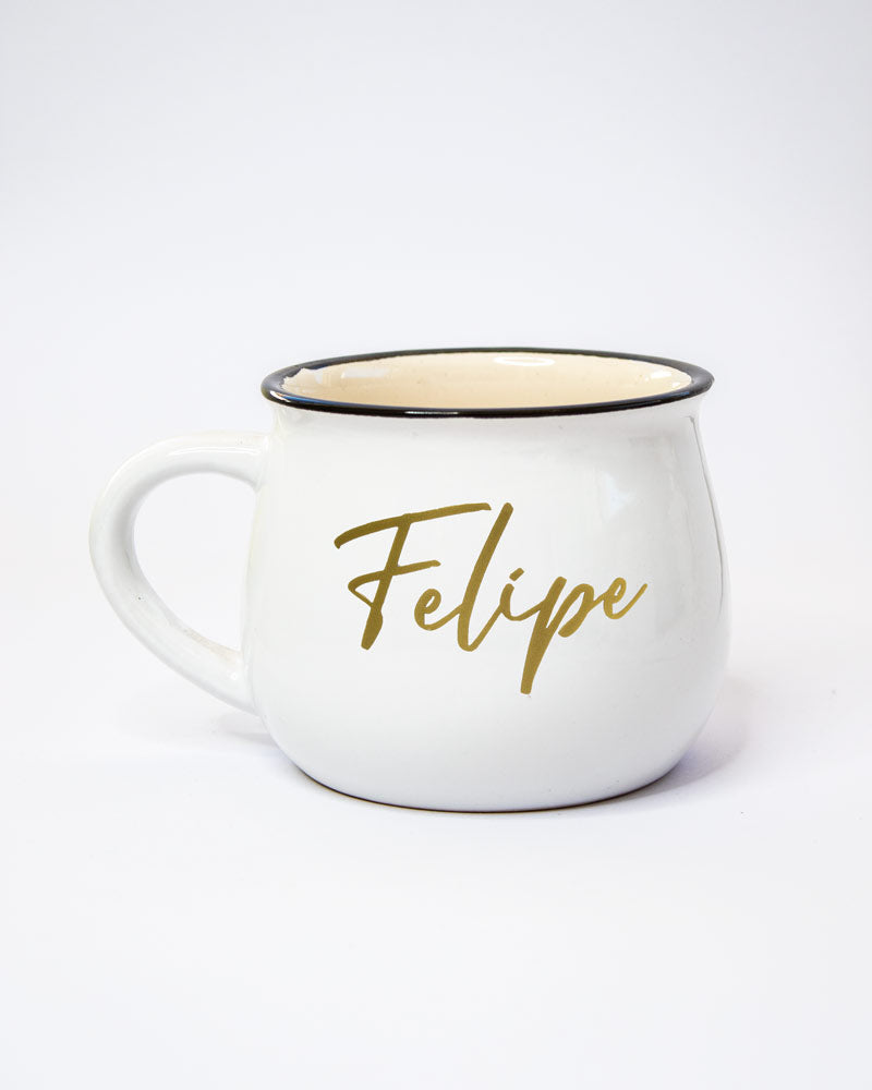 Jarro Blanca Filo Gris J083