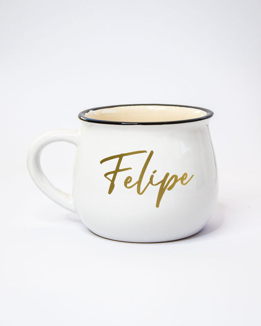 Jarro Blanca Filo Gris J083