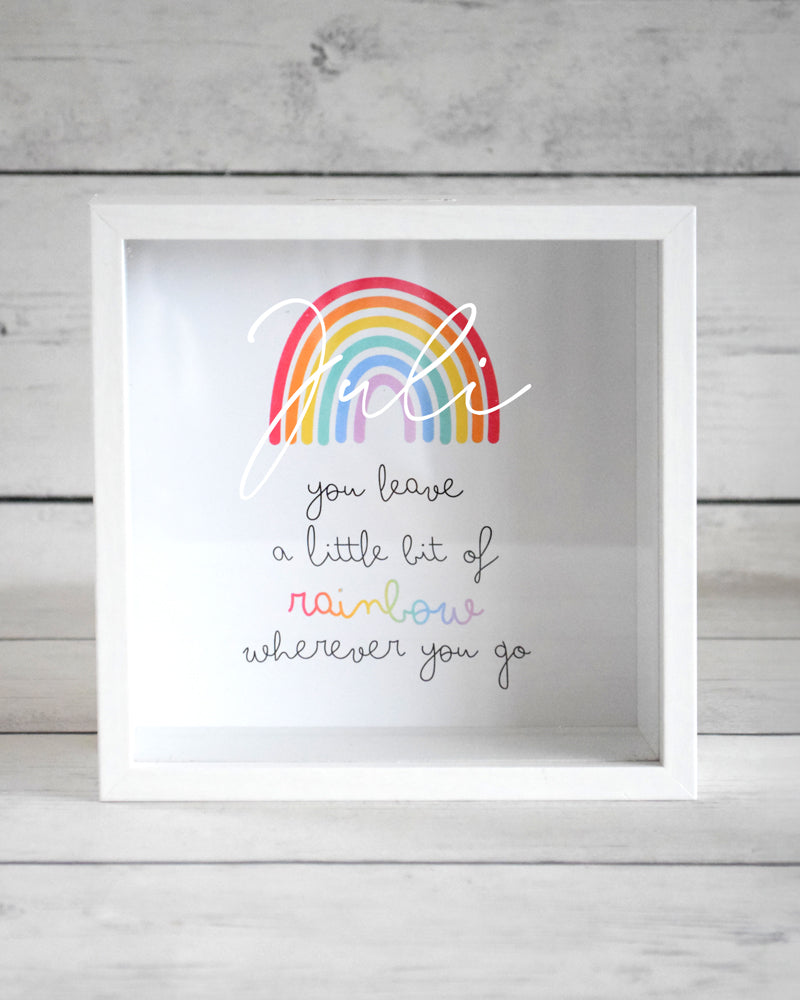 Alcancia Blanca Rainbow