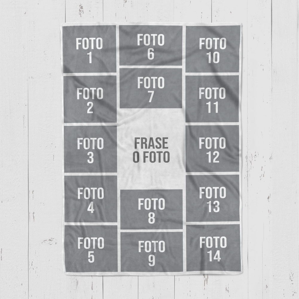 Cobija personalizada con fotos C
