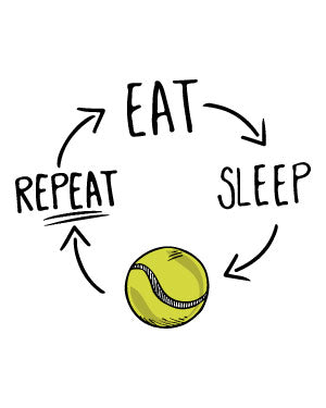 Hoodie Eat, sleep, padel, repeat