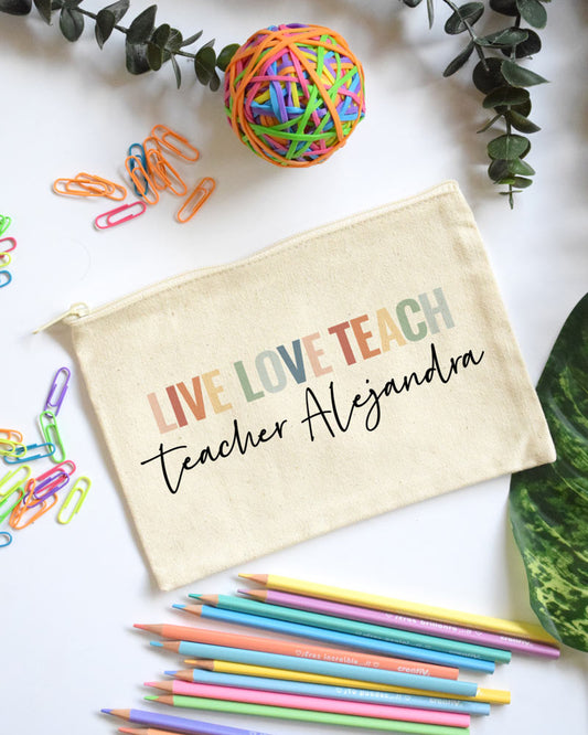 Estuche de lona personalizado