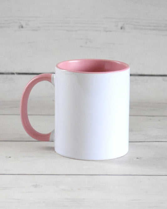 Jarro permanente fondo y asa rosado