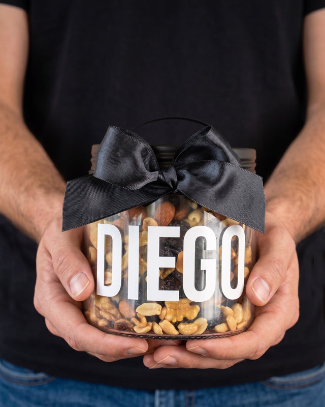 Frasco frutos secos tapa negra