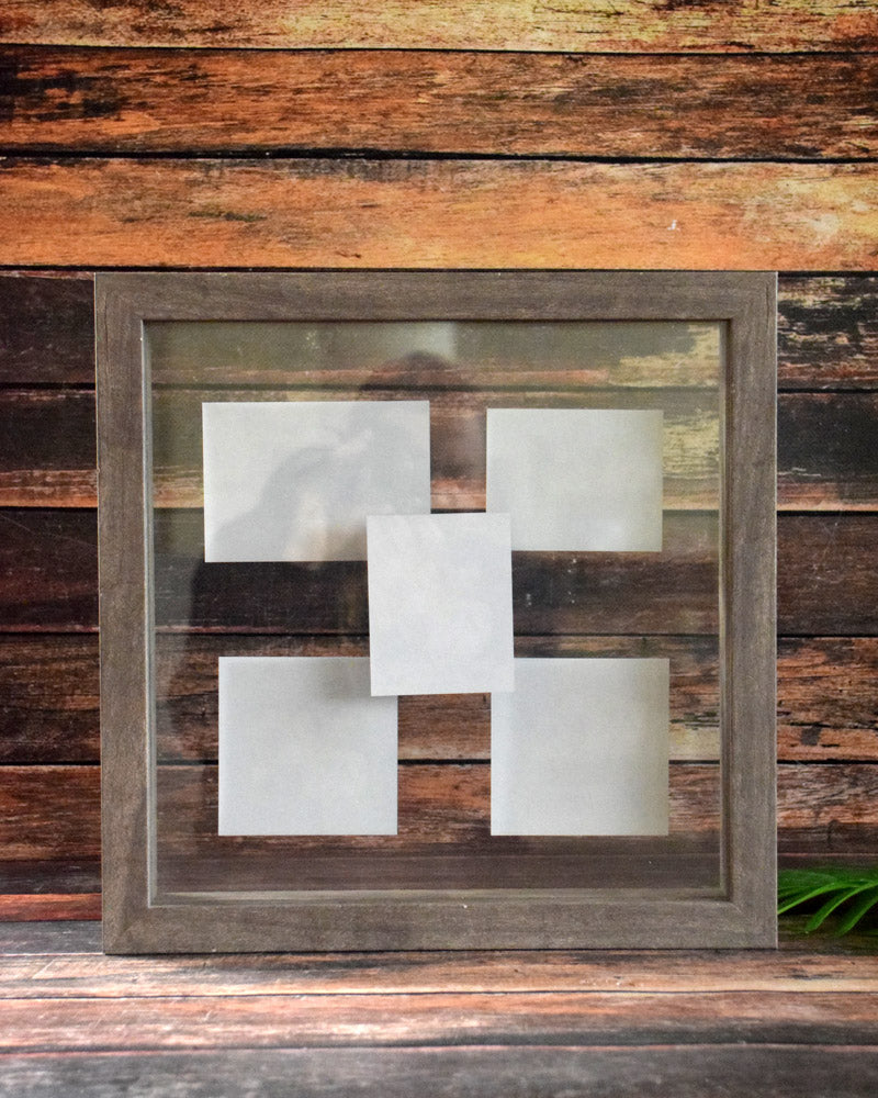 Portaretratos Gris, tres vidrios