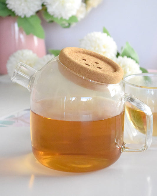 Jarra de Cristal tapa corcho pequeña 800ml