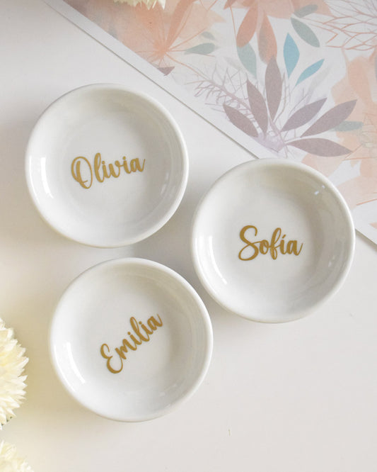 Platito joyero con nombre