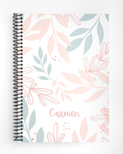 Libreta Hojas Pasteles