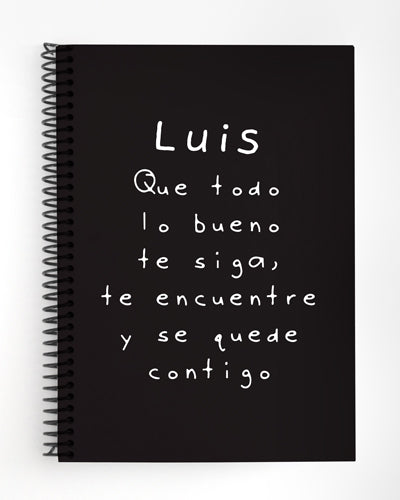 Libreta que todo lo bueno te siga