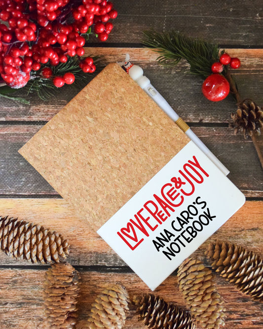 Libreta con Esfero navideño