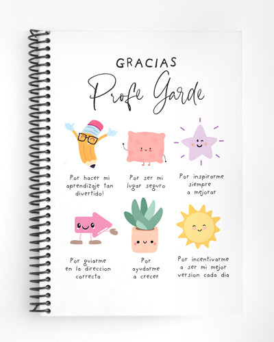 Libreta Gracias profe