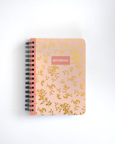 Libreta Notes Rosado+dorado