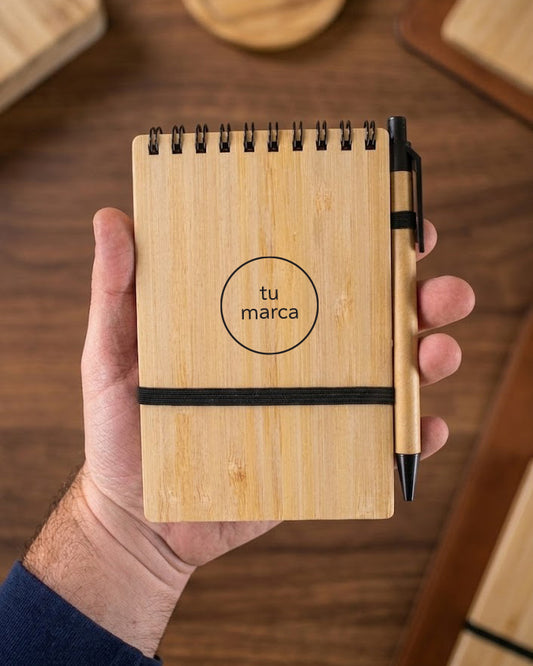 Libreta tapa de madera A6