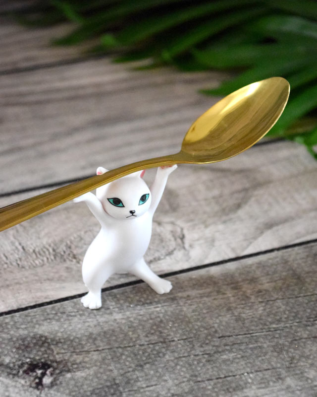 Porta cucharas gato