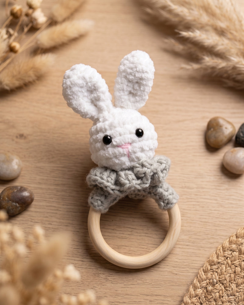 Sonajero Conejo Crochet Pequeño