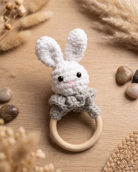 Sonajero Conejo Crochet Pequeño