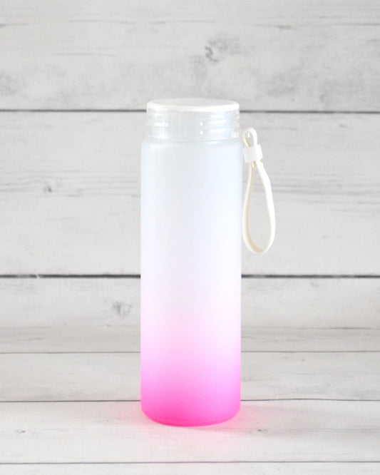 Termo de vidrio ahumado rosado permanente