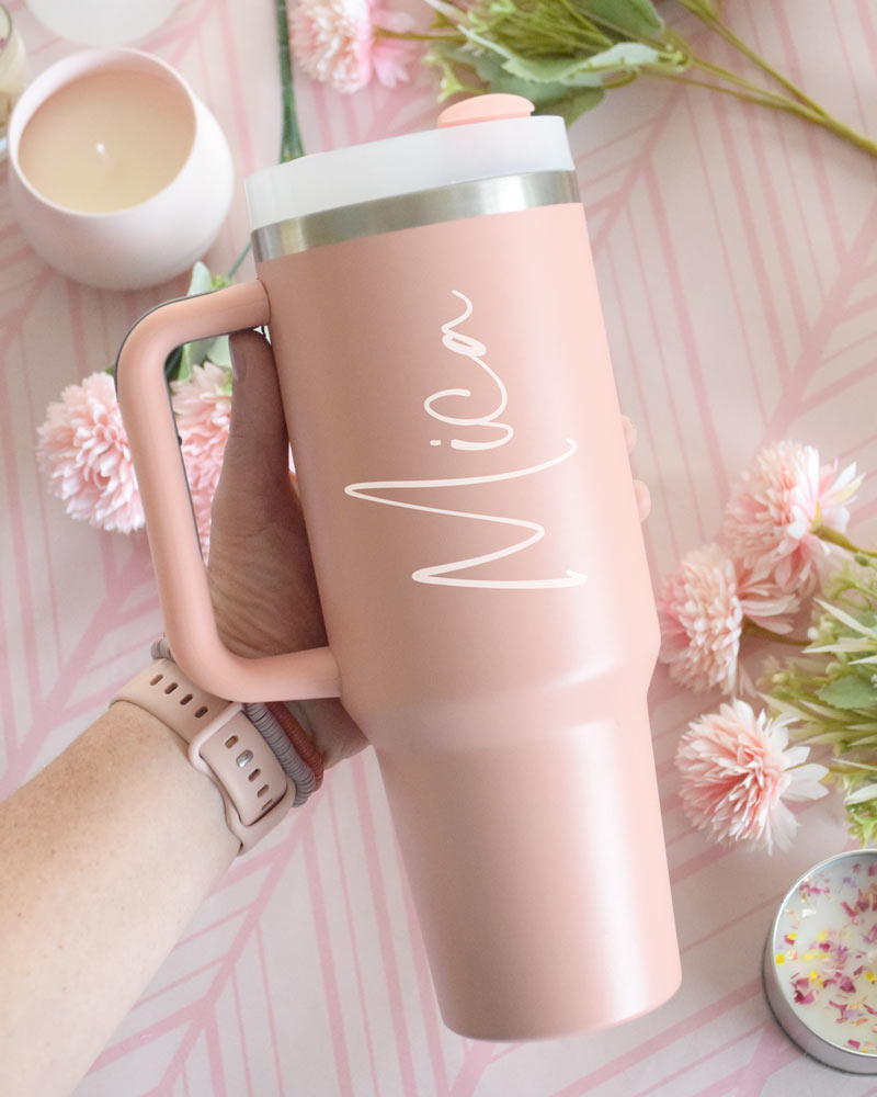 Termo Metálico Rosado 1lt