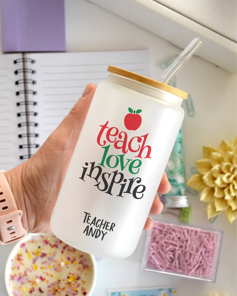 Vaso ahumado con tapa de bambú G108