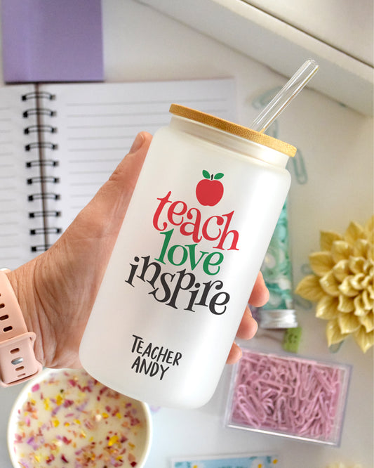 Vaso ahumado con tapa de bambú G108