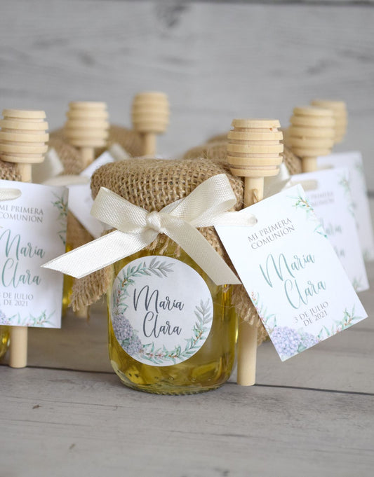 Miel de azahares 80ml con Yute y palito