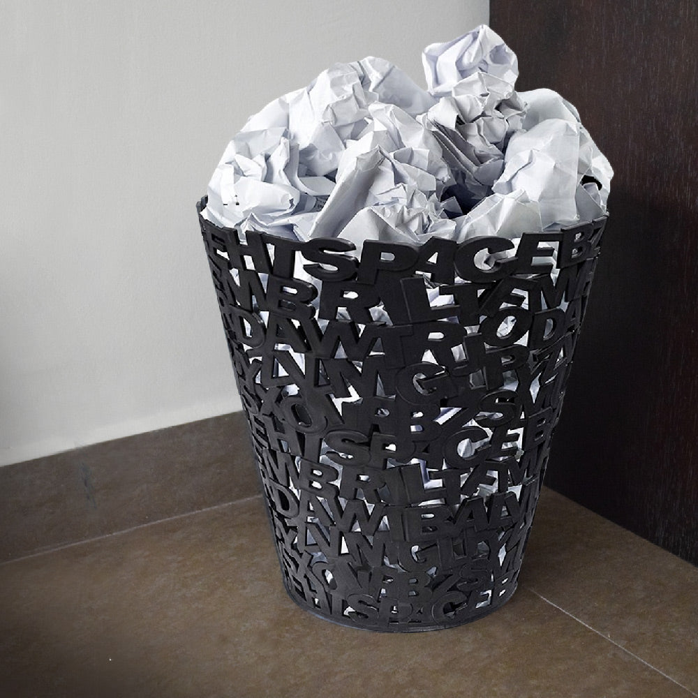 Basurero de letras