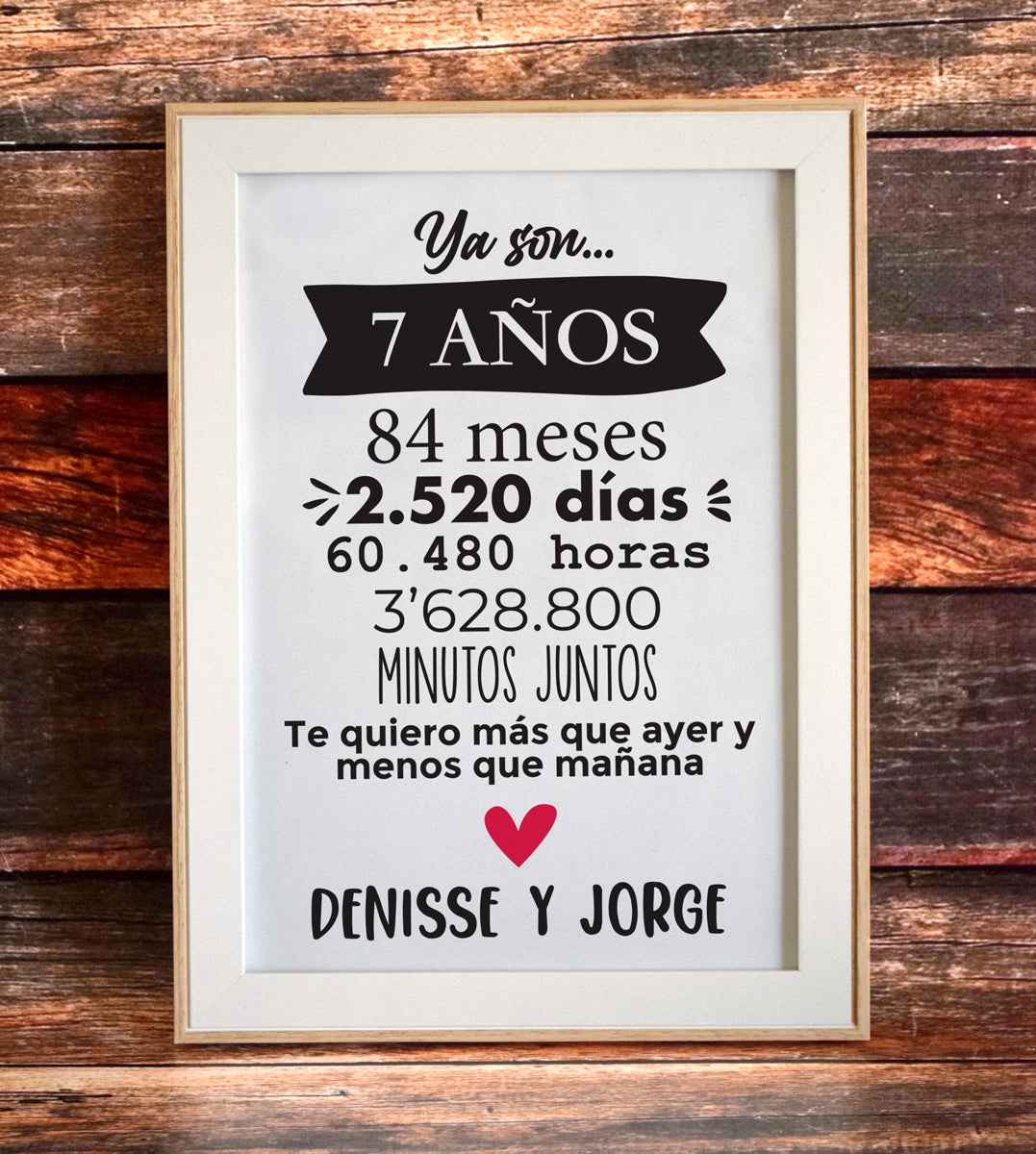 Cuadro Personalizado In Love