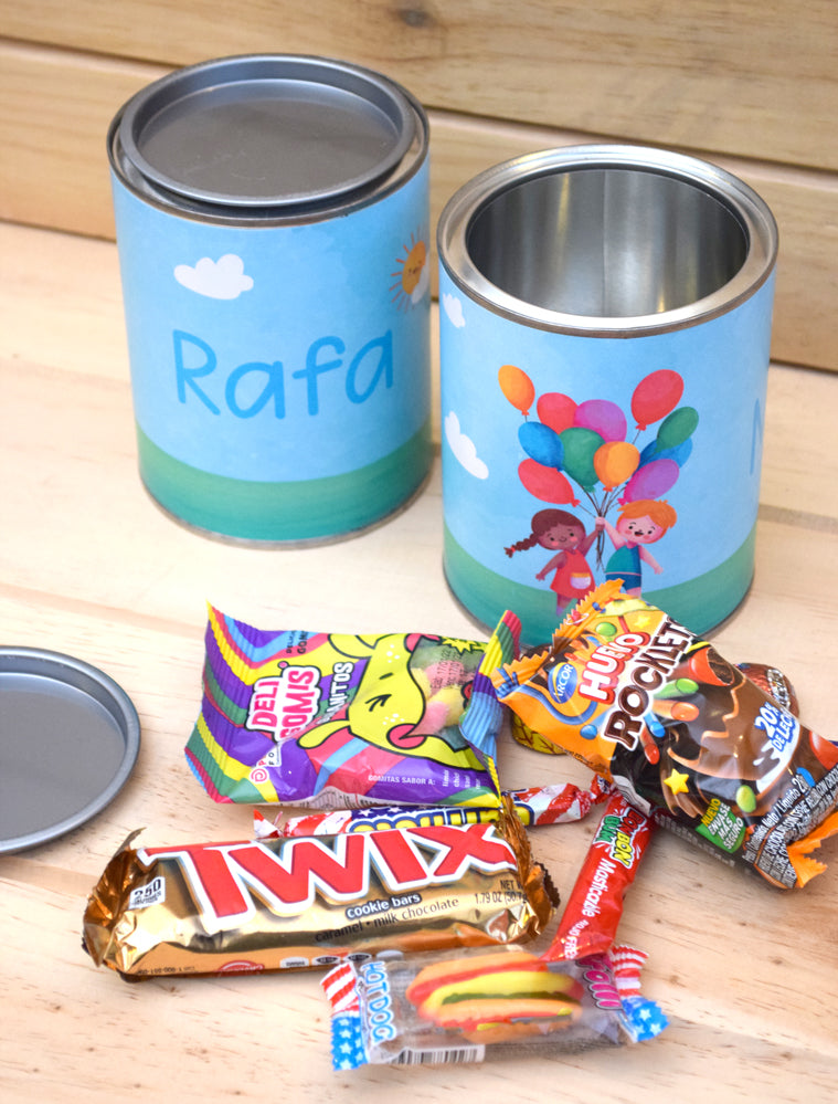 Lata con dulces