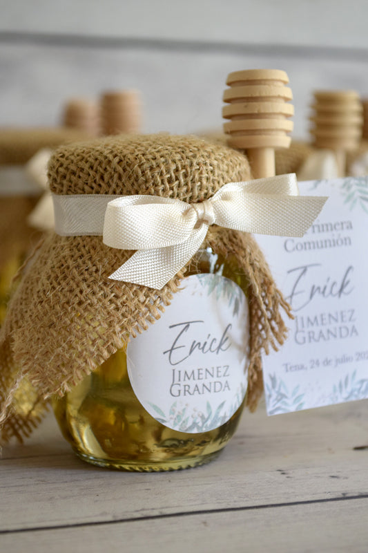 Miel de azahares 80ml con Yute y palito