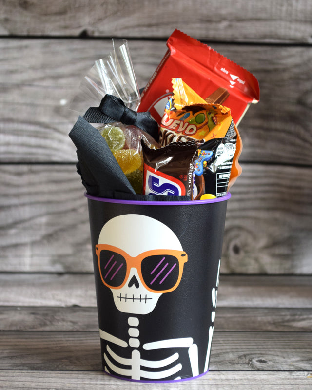 Vaso con dulces