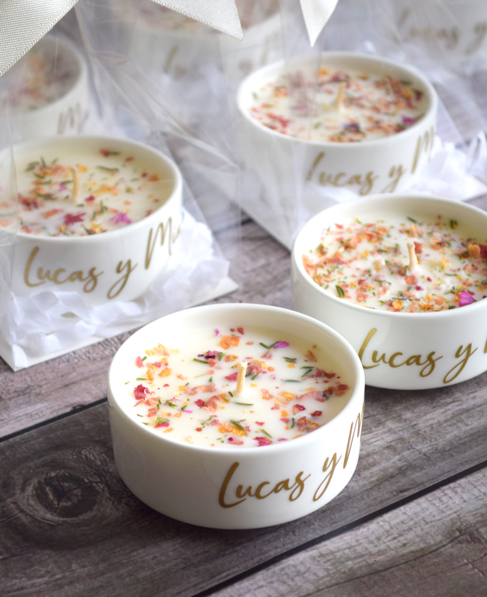 Vela de Soya Mediana Detalhes