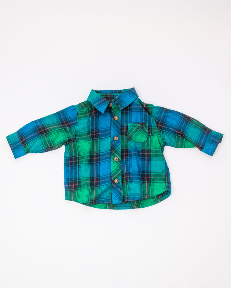 Camisa Verde y Azul