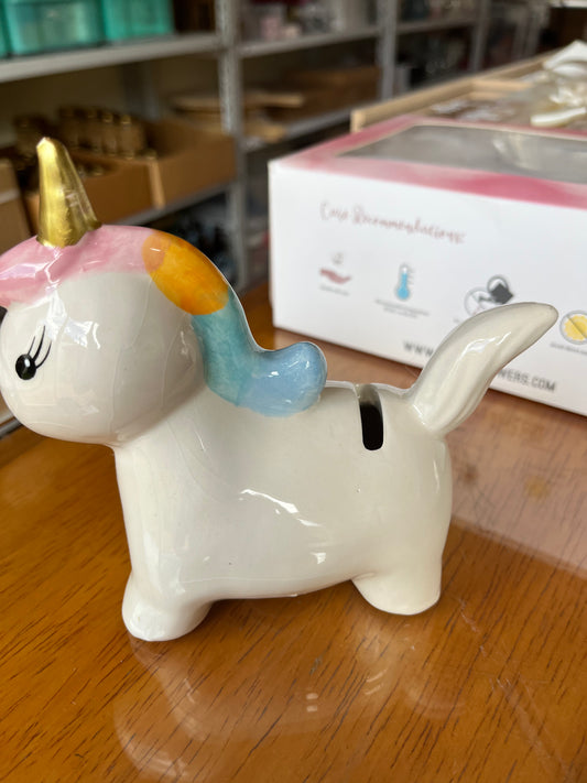 Alcancía unicornio