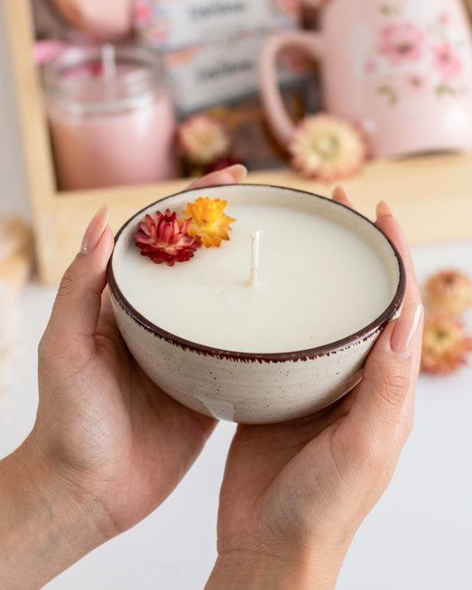 Vela de Soya Beige
