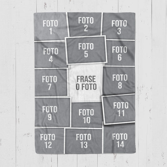 Cobija personalizada con fotos E