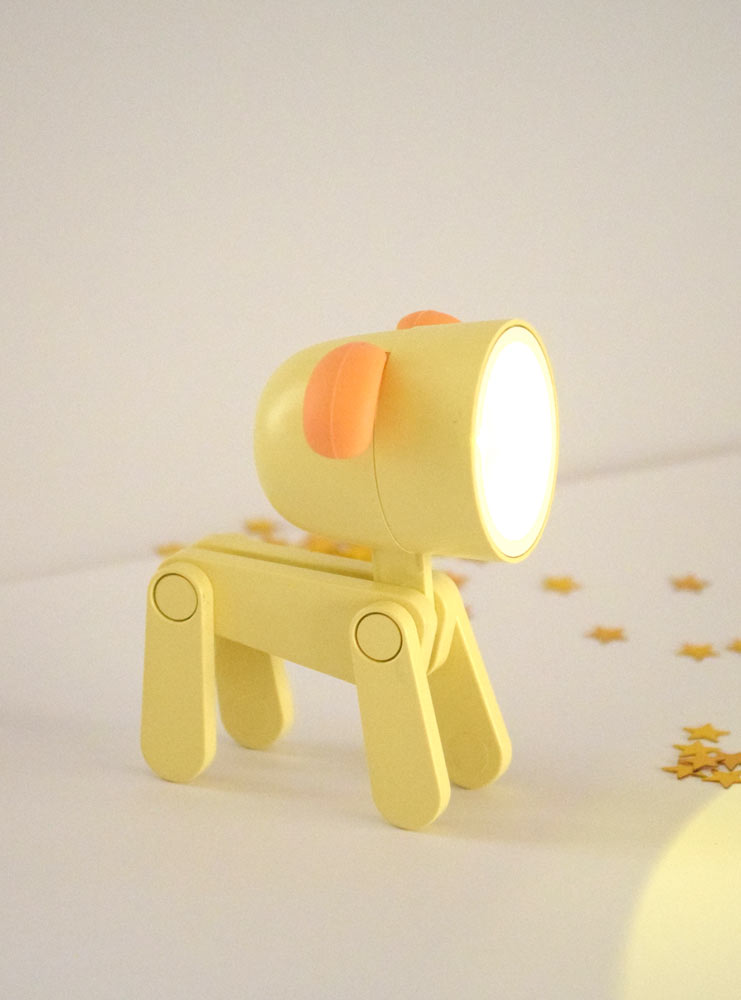Lámpara mini perro amarillo