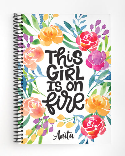 Libreta Girl on Fire